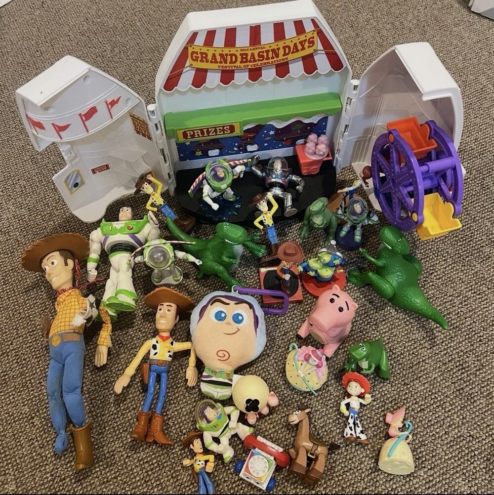 Disney Pixar Toy Story Figures Grand Basin Days Carnival Set Lot Buzz Woody
